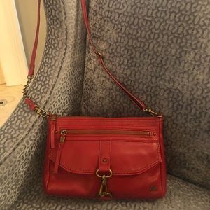 The Sak cranberry leather crossbody